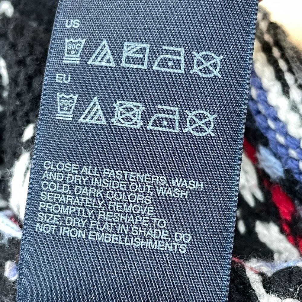 Tommy Hilfiger Fair Isle Vest Short Sleeve Sweater Medium - Picture 12 of 12